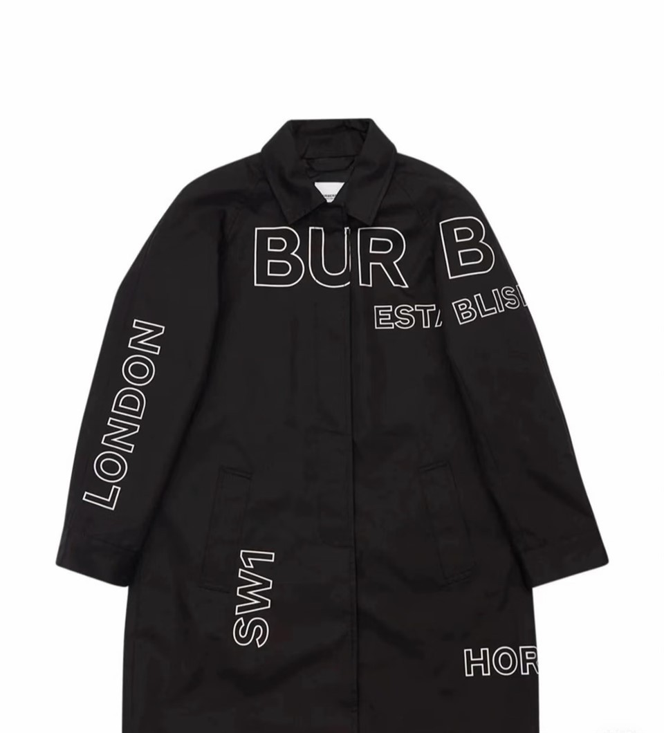 Custom Lettered Trench Coat