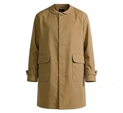 Custom Crew Neck Trench Coat